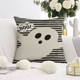 thumbnail image 2 of Happy Halloween Throw Pillow Covers Spider Bat Pillow Cover Sofa Bed Throw Cushion Cover for Living Room Decoration,20x20 Inch (2Pcs), 2 of 6