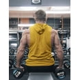 thumbnail image 3 of COOFANDY Men's Workout Hooded Tank Tops Bodybuilding Muscle T Shirt Sleeveless Gym Hoodies, 3 of 6
