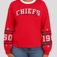 thumbnail image 6 of Women's WEAR by Erin Andrews  Red Kansas City Chiefs Sport Long-Sleeve T-Shirt, 6 of 6