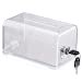 thumbnail image 3 of Polmart Clear Suggestion/Business Card/Drawing Box with Lock, 3 of 5