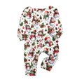 thumbnail image 5 of Family Holiday Pajamas, Family Pajamas, Christmas Pajamas Family, White Snowman Holly Pinecone Long Sleeve Crew Neck Soft Breathable Cozy Loungewear Set for Holiday, 5 of 5