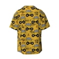 thumbnail image 4 of Goofa Modern Truck Printed Men's Casual Short-sleeved Shirt,Lightweight Breathable Button-down,Summer Casual men's top,Versatile Fashion shirt-3X-Large, 4 of 7