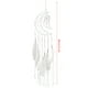 thumbnail image 3 of Decoración de Cazadores de Sueños Tejidos A Mano, Mañada Pared Colgante de Pared Dreamcatcher Windchime, en Interiores La Vida de Decoración, 3 of 7