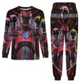 thumbnail image 5 of Power Rangers Men's Lounge Pajamas Set 2-Piece Crew Neck Sleepwear Soft Long Sleeve Top & Pants for Sleep, Home & Vacation M, 5 of 8