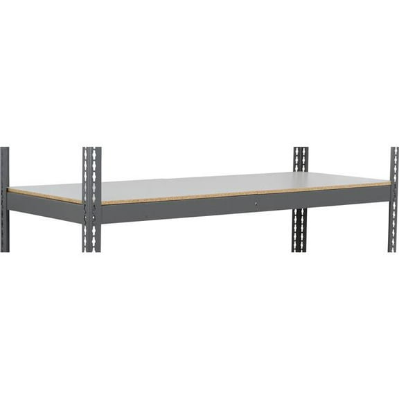 Global Industrial SBD2460L Extra Heavy Duty Boltless Shelving Additional Shelf - Laminate Deck, Gray - 60 x 24 in.