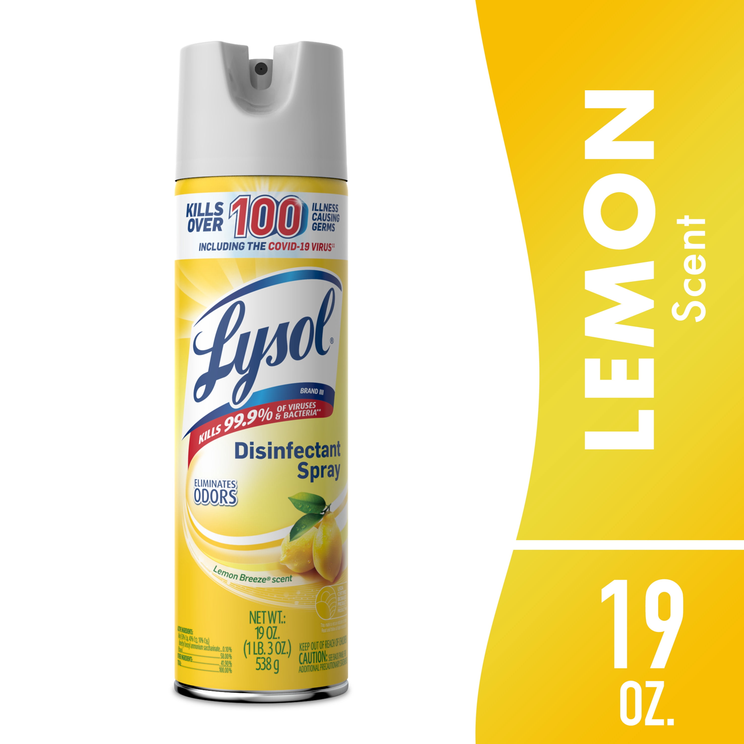 Lysol, Disinfectant Spray, 12.5 oz, Crisp Linen Scent - Walmart.com