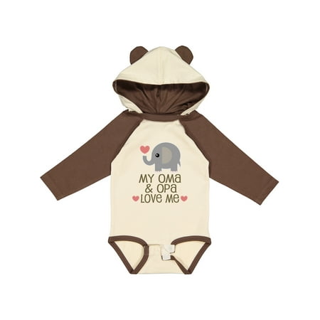 

Inktastic Oma and Opa Love Me Gift Baby Boy or Baby Girl Long Sleeve Bodysuit