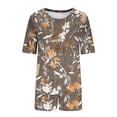 thumbnail image 7 of Dxzfnsa Womens Pajama Sets 2 Piece Soft Short Sleeve Top and Shorts Sleepwear Round Neck Pjs Lounge Set with Pockets S-2XL, 7 of 7