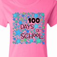 thumbnail image 4 of Inktastic 100 Days of School Stars in Blue Women's T-Shirt, 4 of 5
