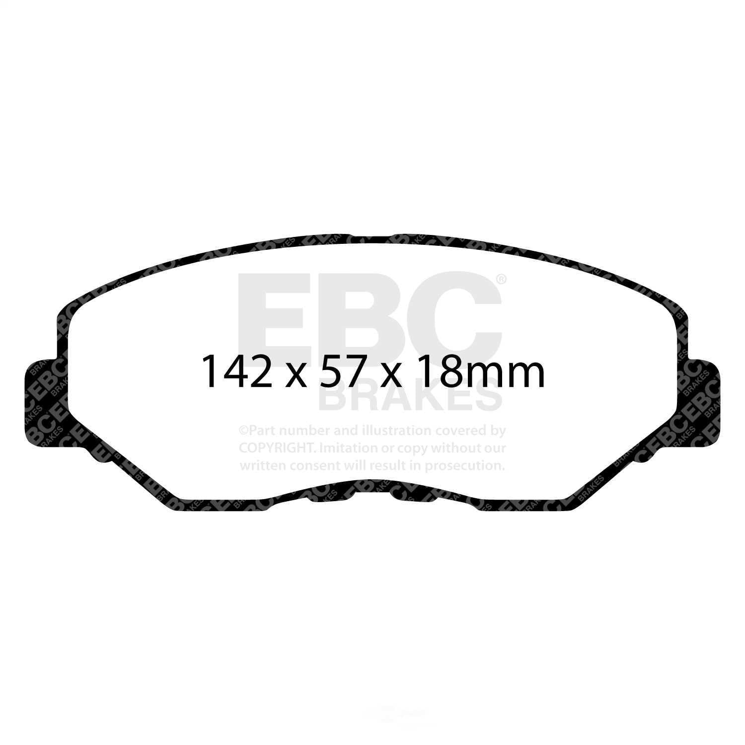 EBC 02-04 Honda CR-V 2.4 Greenstuff Front Brake Pads