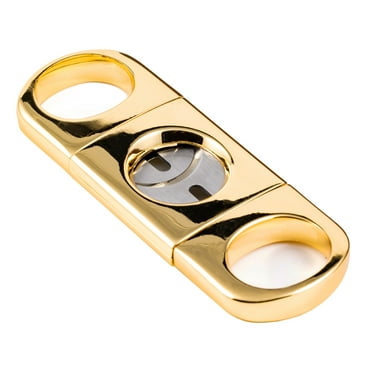 Heavy Body Guillotine Cigar Cutter - 60 Ring Gauge - Gold