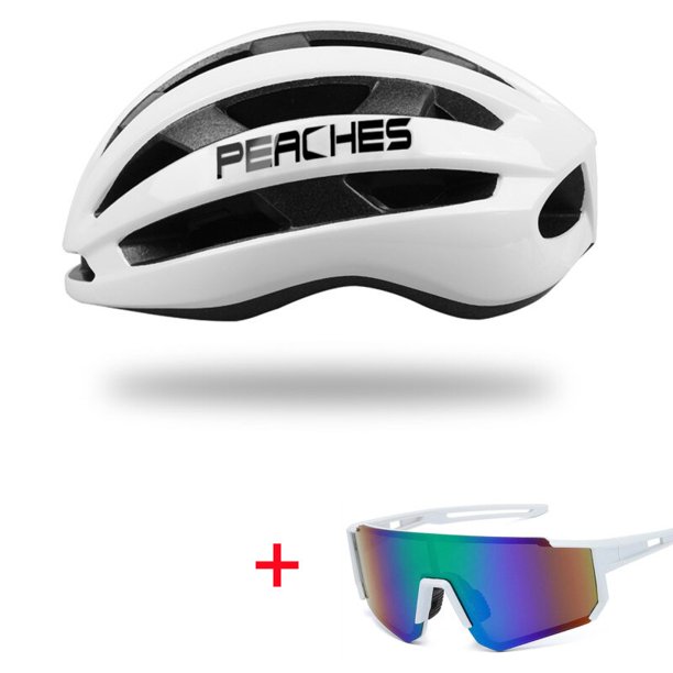 Casco de ciclismo ultraligero para hombre y mujer, cascos de seguridad con gafas para montar en bicicleta de montaña Fivean Cascos de ciclismo