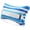 Blue White, variant on WLIKKS 17"x10" Inflatable Beach Pillow with Removable Cover, Beach Chair Backpacking Pillow with Strap Stripe for Summer Sand Pools Travel Vacations(Navy Blue White)