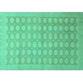 thumbnail image 1 of Ahgly Company Indoor Rectangle Oriental Turquoise Blue Traditional Area Rugs, 5' x 7', 1 of 4