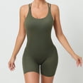 thumbnail image 5 of Women Yoga Jumpsuits Workout Sport Jumpsuits Women Activewear Women Sports Bodysuits & Jumpsuits Women Sports Jumpsuits Crisscross Backless Sports Romper Belted Suit Velour Jumpsuit Women Jumpsuit, 5 of 7