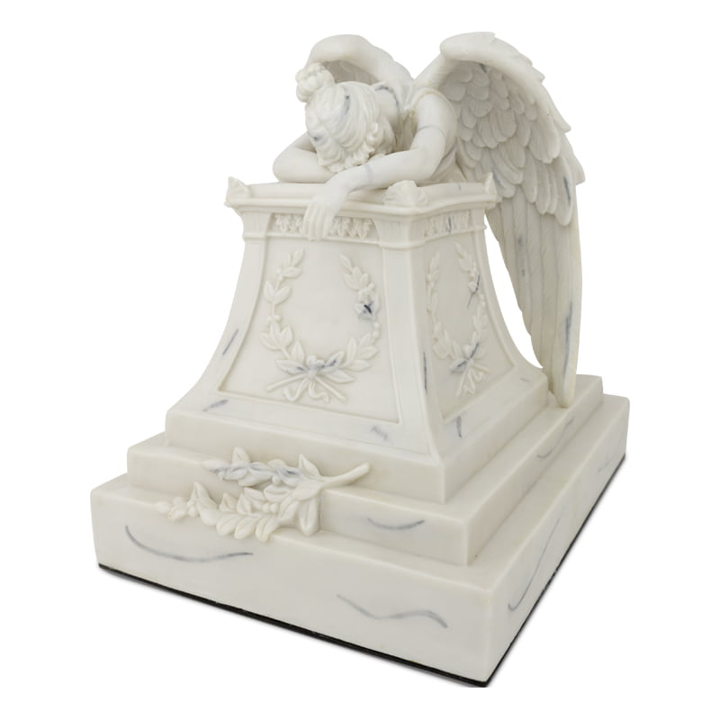 Angel Sitting Cremation Urn Figurine Modern Unique Funeral Ashes Urn Memorial 