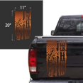 thumbnail image 2 of Retired Soldier Enlisted Man Veteran U.S. Army USAF USMC Distressed American US USA Flag Truck Tailgate Vinyl Decal fits Most Pickup Trucks Military Sticker (11" x 20", Copper (Metallic)), 2 of 8