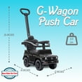 thumbnail image 3 of BEST RIDE ON CARS Mercedes G-Wagon 3 in 1 Push Car -Black, 3 of 12
