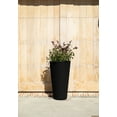 thumbnail image 6 of Veradek Demi Series 26" Tall Plastic-Stone Planter - Black 2 Pack, 6 of 11