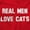Red, variant on Real Men Love Cats Funny Pet Owners Hoodie Sweatshirt Women Men Brisco Brands S