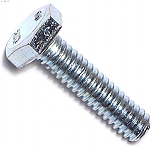 1/4"-20 x 1" Zinc Full Thread Hex Head Tap Bolts TBHS-017 (100 pcs)