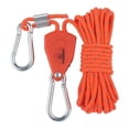 thumbnail image 1 of 3 Tensores de Cuerda con Trinquete y Polea Reflectante para Acampar y Hacer Senderismo 4 mm 4 m Color Naranja Strade Fareast Limited, 1 of 8