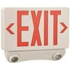 Monument-Style Combination Led Exit Sign And Emergency Light