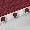 thumbnail image 4 of Feelyou Maroon Boho Damask Black Out Curtains, Gothic Bat Curtains Pack of 2 (42x63 Each), 4 of 6