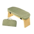 thumbnail image 4 of Colaxi Meditation Bench with Cushion Soft for Indoor Outdoor Tea Ceremony Room green, 4 of 8
