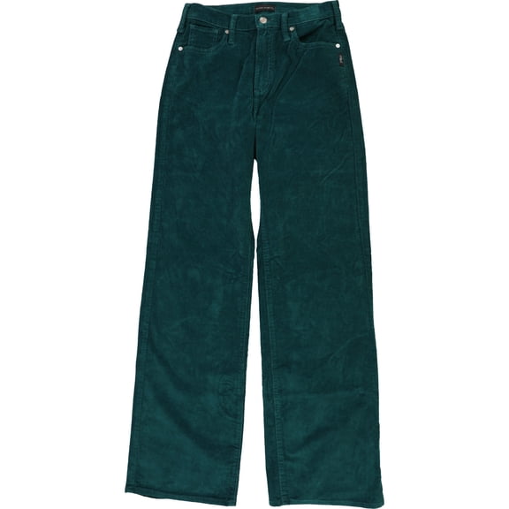 Silver Jeans Womens Vintage Straight Leg Jeans, Green, 27