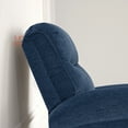 thumbnail image 3 of MCombo Wall Hugger Power Recliner Chair for Small Space RV Living Room, USB & USB-C Charging Ports, Modern Roll Arm Recliner, Fabric(Navy Blue), 3 of 10