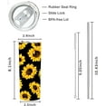 thumbnail image 2 of Sunflower Skinny Tumblers with Lids and Straws, Stainless Steel Vacuum Insulated Double Wall Travel Tumbler Cups 20 OZ for Coffee, Beverages, Tea, 2 of 6