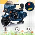 thumbnail image 3 of Licensed Indian Motorcycle 6V Kids Ride on Motorcycle, Battery Powered Electric Motorbike for Toddler with Training Wheels, Headlight, Music, Ride on Toys for 3-6 Years Boys & Girls, Navy Blue, 3 of 9