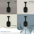 thumbnail image 6 of Amerock Vicinity Traditional Double Prong Matte Black Wall Hook, 6 of 9