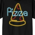 thumbnail image 2 of My Pizza Day Neon Pizza Slice Men's Black Graphic Tee-3XL, 2 of 4
