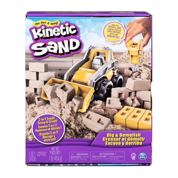 Set Spin Master Kinetic Sand Excavación y Demolición