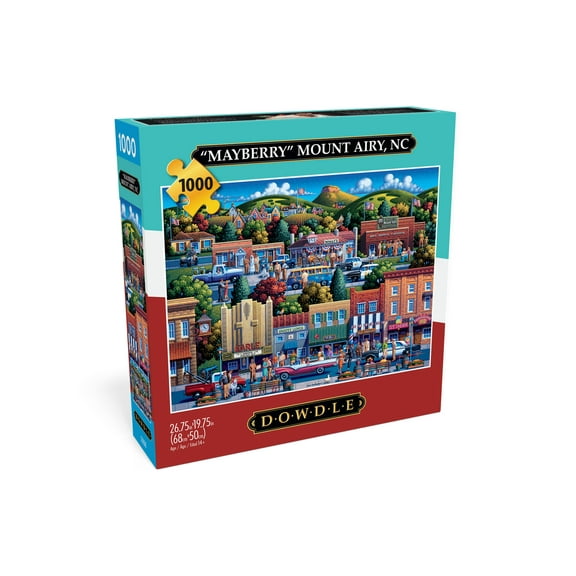 Buffalo Games 1000-Piece Mount Airy, NC Mayberry Interlocking Jigsaw Puzzle for Adults Ages 14 