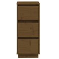thumbnail image 3 of vidaXL Buffet Miel Brun 32x34x75 cm Pin Massif, 3 of 5