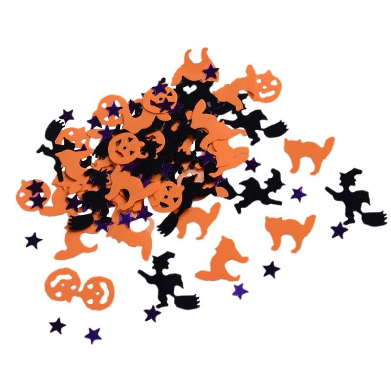 Negro Púrpura Y Naranja Fenteer Paquete De 30 G Happy Halloween Sprinkle Table Confetti DIY Craft Accessories