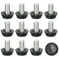 thumbnail image 1 of Niveladores de muebles ajustables, paquete de 12, tornillo de nivelación para muebles M8x15mm con rosca para mesa, silla, 1 of 7