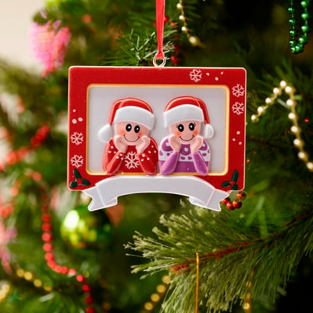 

NEGJ Personalized Family Christmas Decorations Christmas Family Pendant Decoration