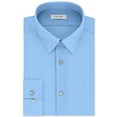 thumbnail image 1 of Calvin Klein Mens Slim Fit Poplin Dress Shirt Blue M, 1 of 6
