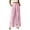 *Pink, variant on VBVC Women's High Waisted Wide Leg Pants , Pleated Palazzo Pants For Women , Ladies' Casual Flowy Dress Trousers with Pockets and a Belt,White,S-2XL