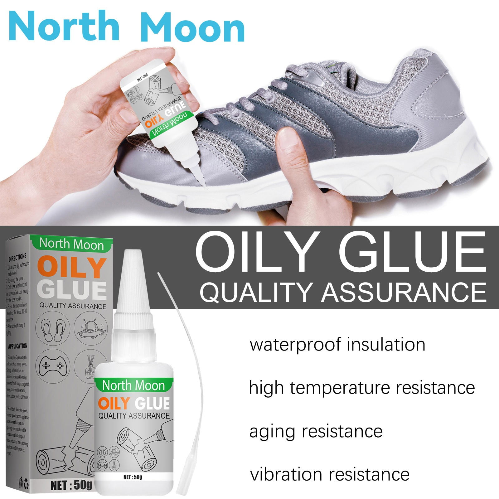 Art Glitter Glue Designer Dries Clear Adhesive 4 oz with Ultra Fine Metal Tip (Standard)