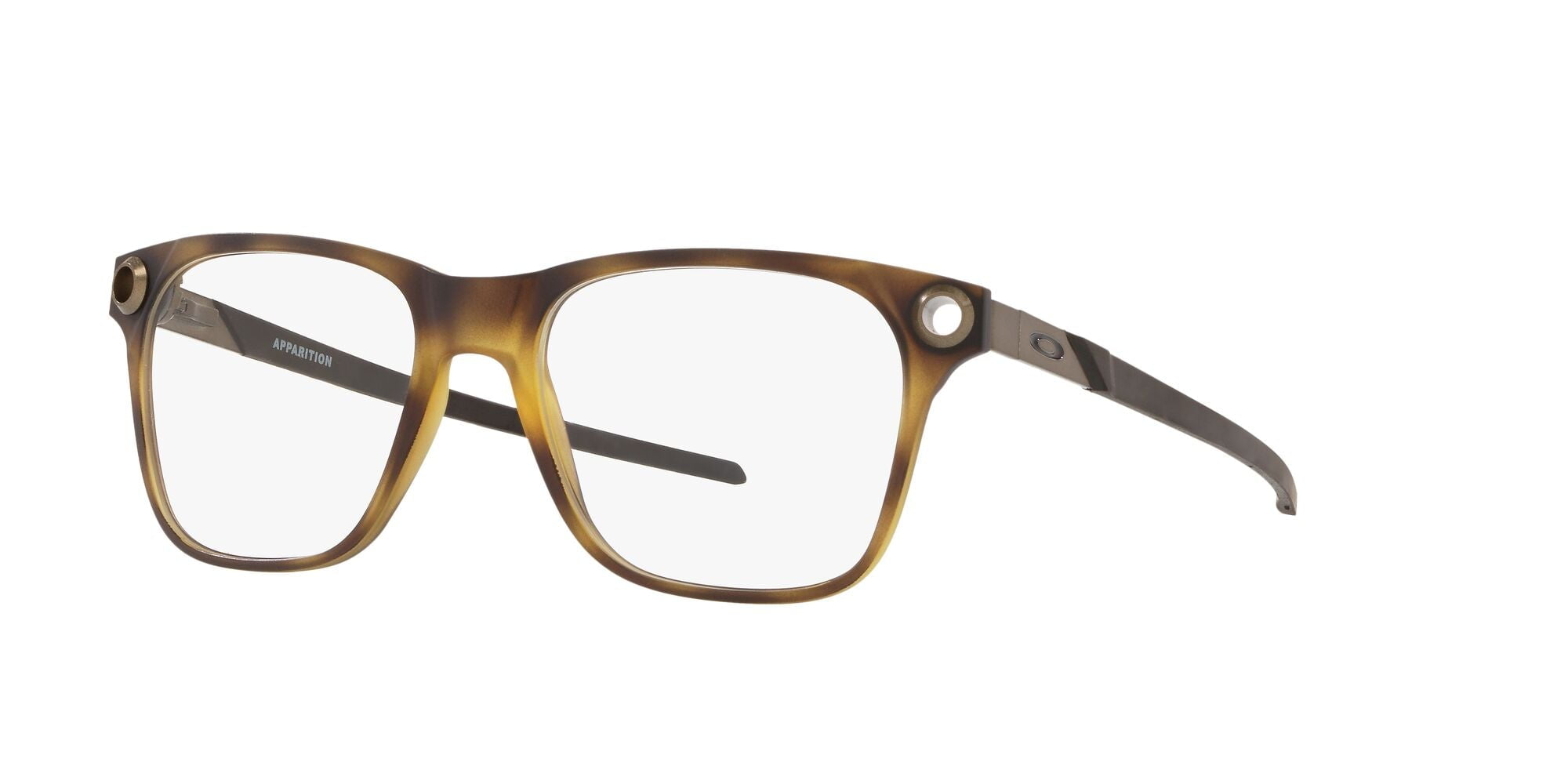 Oakley eyeglasses OX8152 Apparition (07) satin brown tortoise with demo  lenses, 55mm 