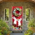 thumbnail image 6 of KOYPTL Easter Door Cover for Front Door, Cute Easter Bunny Egg Wreath Pattern for Front Door, Welcome Door Porch Sign Banner for Spring Holiday Party Easter Decorations Indoor, 35.4x70.8 inch, K, 6 of 8