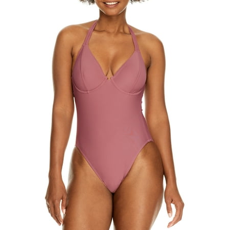 Miss Mandalay Womens Dune Halter Underwire One-Piece Style-DUN08DRUHS Swimsuit