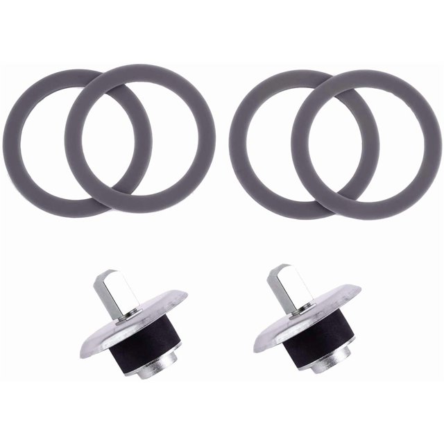 2 Packs Blender Coupling Stud Slinger Pin Kit, 4Pcs Silicone Rubber Sealing Ring Gaskets, Premium Blender O-Ring and Square Drive Pin Stud, Compatible with Oster and Osterizer Blender