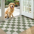 thumbnail image 4 of RUG ROBOT 3'x5' Area Rugs for Entryway, Washable Non-Slip Checkered Throw Rugs for Bedroom, Kitchen, Soft Low-Pile Classic Farmhouse Geometric Indoor Door Mat, 4 of 9