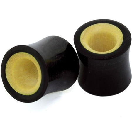 Horn Flesh Tunnel - Horn Crocodile Wood Flesh Tunnel Plug